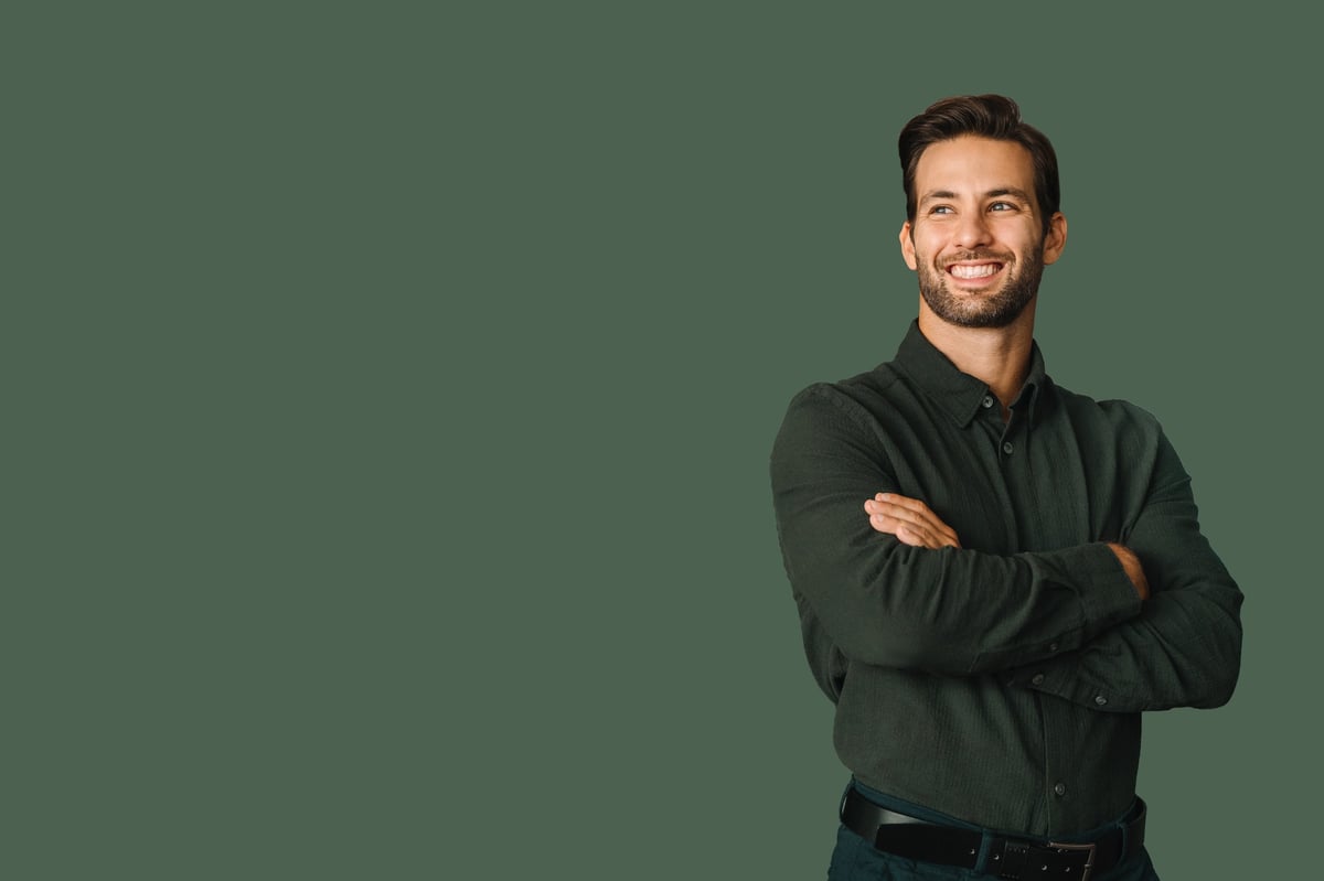 Confident professional business owner entrepreneur portrait in office